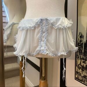 NWT powder blue garter belt size large